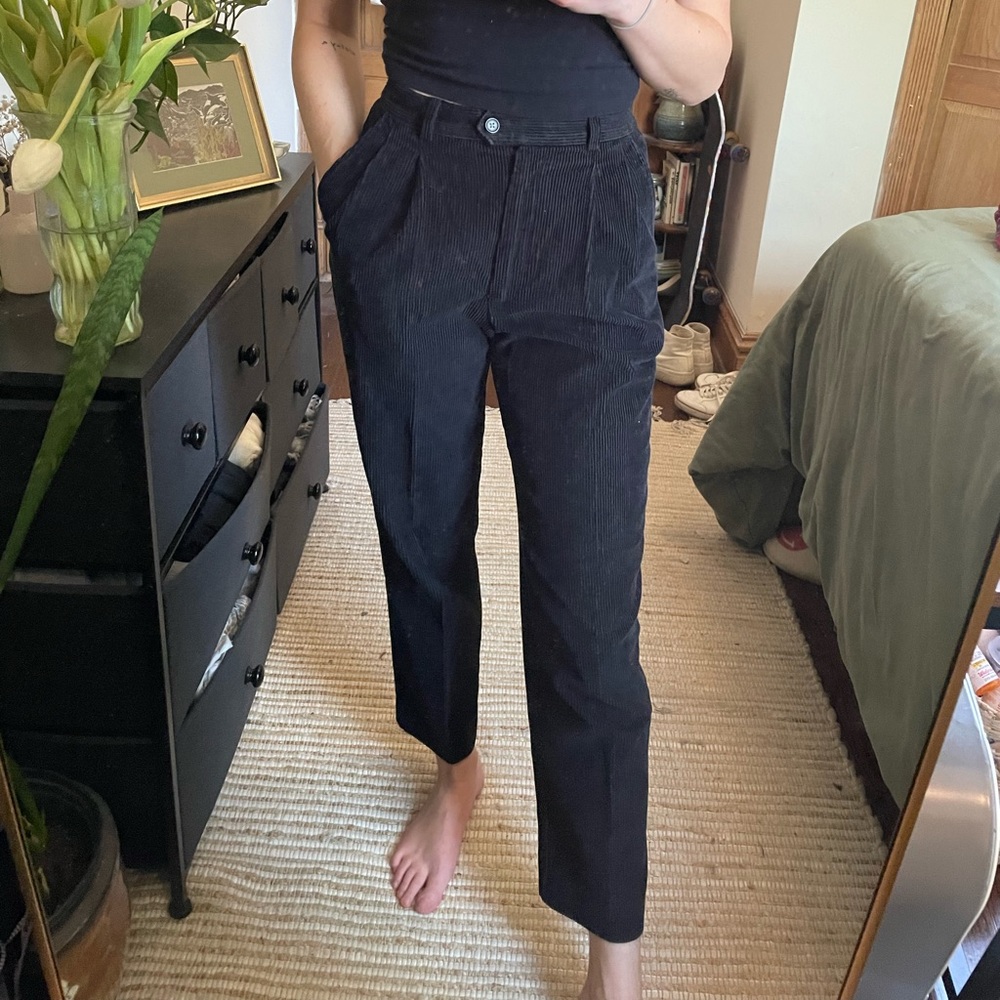 High Waisted Corduroy Pants